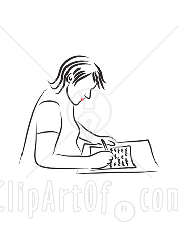 Clip Art Writing A Letter. WRITING FROM MERIDA